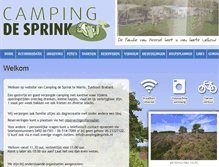 Tablet Screenshot of campingdesprink.nl